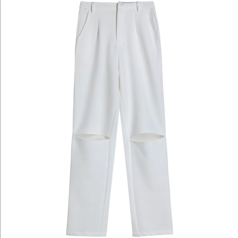 YS by YESSTYLE - high-waist ripped pants